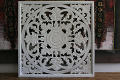 Balinese Hand Carved MDF Mandala Panel - 1m x 1m - Bali Wall Art - Mandala Art