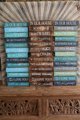 NEW Balinese Timber IN OUR HOUSE - FAMILY Sign