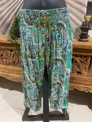 Ladies Bali Beach / Shirred Waist Bali Capri Pants - SO COMFY Suit Maternity S-M