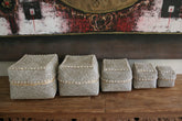 NEW Balinese Hand Crafted Woven & Hand Beaded Baskets - 5 Sizes - Bali Baskets