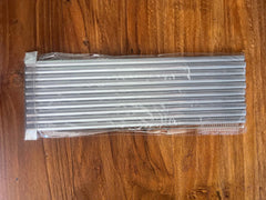 NEW Balinese Eco Friendly Reusable Aluminium Drinking Straws w/Cleaner - Pack 10