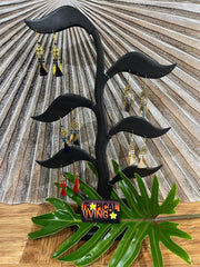 Peacock Feather Hook Earrings - Choose from 3 Colours - Peacock Earrings