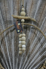 NEW Hand Crafted Balinese Shell / Grass Tribal Neck Piece on Stand