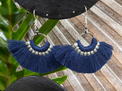 Tassel Hook Earrings - Choose from 7 Colours - Stunning Bali Tassel Earrings