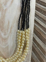 NEW Hand Crafted Balinese Bead & Faux Pearl Necklace - Perfect Inexpensive Gift