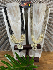 NEW Hand Crafted Bead & Faux Pearl Bracelet - Bali Bead / Pearl Bracelet