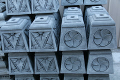 Cast Concrete Bali Umbrella Stands - Balinese Umbrella Stand - 2 styles