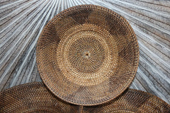 New Balinese Hand Woven Rattan Bowl / Open Basket GREAT Fruit Basket!!