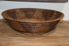 New Balinese Hand Woven Rattan Bowl / Open Basket GREAT Fruit Basket!!