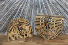 New Balinese Hand Crafted Bamboo & Wood Ladies bag - Ladies Bali Bag