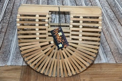 New Balinese Hand Crafted Bamboo & Wood Ladies bag - Ladies Bali Bag