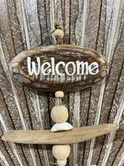 NEW Balinese Pelican / Driftwood Welcome Mobile / Hanger - Bali Pelican Mobile