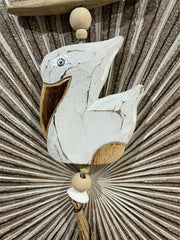 NEW Balinese Pelican / Driftwood Welcome Mobile / Hanger - Bali Pelican Mobile