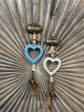 NEW Balinese Wooden Heart / Driftwood WELCOME Mobile / Hanger - Bali Mobile