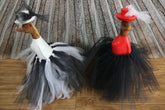 NEW Balinese Hand Crafted Wooden Ballerina Duck - Bali Duck in Evening Gown