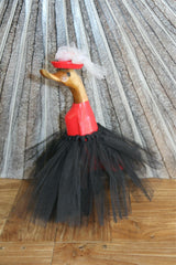 NEW Balinese Hand Crafted Wooden Ballerina Duck - Bali Duck in Evening Gown