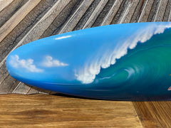 Bali Handmade Air Brushed Surfboard Wall Decor 80cm - Bali Surfer Surfboard Art
