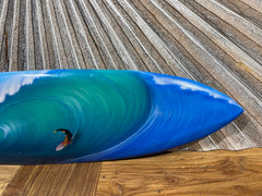 Bali Handmade Air Brushed Surfboard Wall Decor 80cm - Bali Surfer Surfboard Art
