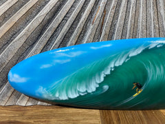 Bali Handmade Air Brushed Surfboard Wall Decor 80cm - Bali Surfer Surfboard Art