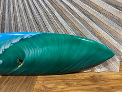 Bali Handmade Air Brushed Surfboard Wall Decor 80cm - Bali Surfer Surfboard Art