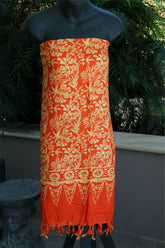 Bali Beach Sarong - Balinese motif Sarong - Bikini Cover Up - ASST COLOURS