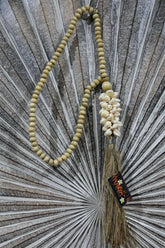 NEW BALINESE SHELL TASSEL / NECKLACE - BALI SHELL HANGING DECOR - BOHO STYLE