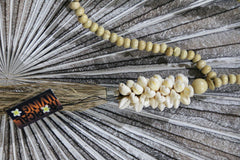 NEW BALINESE SHELL TASSEL / NECKLACE - BALI SHELL HANGING DECOR - BOHO STYLE