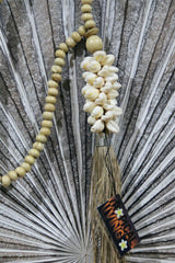NEW BALINESE SHELL TASSEL / NECKLACE - BALI SHELL HANGING DECOR - BOHO STYLE