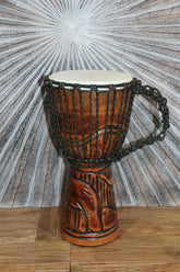 NEW Djembe Drum - 40cm Tall Bongo Drum - Authentic Musical Instrument