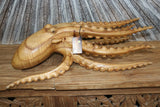NEW Balinese Hand Carved & Crafted Suar Wood Octopus Sculpture - Bali Carving