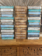 NEW Balinese Timber IN OUR HOUSE - FAMILY Sign
