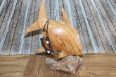 NEW Balinese Hand Carved & Crafted Suar Wood Fish Sculpture - Bali Wood Art