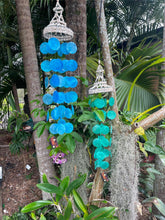 NEW Balinese Shell Top Capiz Shell Windchime / Mobile - Shell Decor Hanger