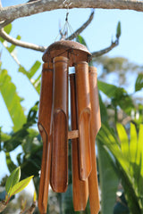NEW Balinese Coconut / Bamboo Wind Chime - Traditional Bali Bamboo Wind Chime