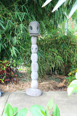 NEW Balinese Hand Crafted River Stone Lantern - Bali River Stone Garden Sculptur