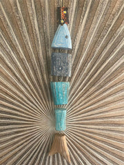 NEW Balinese Wooden Fish Hanger - Nautical Mobile / Bali Fish Hanger - 2 Sizes