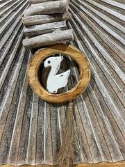 NEW Balinese Wooden Pelican / Seagrass & Driftwood Mobile / Hanger - Bali Mobile