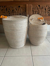 NEW Balinese Hand Woven Large Rattan Basket with Lid - Balinese Basket 2 Sizes