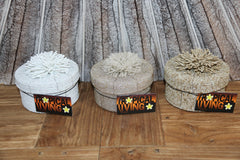 New Balinese Hand Threaded Bead Basket w/lid - Stunning!! Balinese Bead Basket