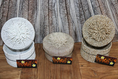 New Balinese Hand Threaded Bead Basket w/lid - Stunning!! Balinese Bead Basket