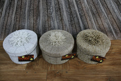 New Balinese Hand Threaded Bead Basket w/lid - Stunning!! Balinese Bead Basket