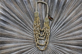 NEW BALINESE SHELL & WOOD NECKLACE - BALI BOHO SHELL HANGING DECOR