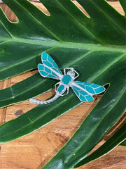 925 Sterling Silver Dragonfly Pendant - Balinese Style Jewellery - Pendant ONLY