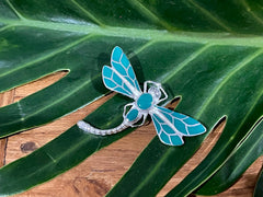 925 Sterling Silver Dragonfly Pendant - Balinese Style Jewellery - Pendant ONLY