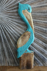 NEW Balinese Hand Crafted Pelican Wall Decor - 4 Colours Available