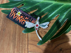 925 Sterling Silver Dragonfly Pendant - Balinese Style Jewellery - Pendant ONLY