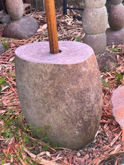 Hand Crafted Balinese River Stone Umbrella Stands - Balinese Umbrella Stand