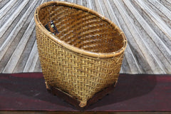 NEW BALINESE HAND WOVEN BAMBOO OPEN BASKET Medium