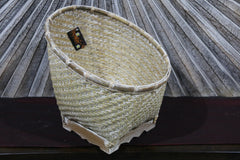 NEW BALINESE HAND WOVEN BAMBOO OPEN BASKET Medium
