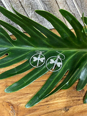 925 Sterling Silver Dragonfly Hook Earrings - Balinese Style Earrings